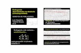 apareamientos no-aleatorios Endogamia Apareamiento no ...vinuesa/tlem09/docs/7endogamiaFin.pdf · 1 Endogamia Apareamiento no-aleatorio (consanguinidad) GENETICA DE POBLACIONES: Luis
