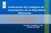 Federación de Colegios de Arquitectos de la Republica Mexicana · ri-dr3 at16 ru6-cp ru5-cp ca2 8 ru7 cp ri-dr4 ru5 -mp ru6-mp ca3 ru 14-c ru7-ca 1 ru4-c gral. teg ru3-c p ca29 ru8-cp