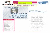 Boletín Biblioteca A3P - edu.xunta.galN 21... · tenario da publicación dos Cantares Gallegos de Rosalía. ... 1985) foi un escritor de poesía, narrativa e ensaio. Tamén foi arqueólogo,