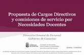 Propuesta de Cargos Directivos y comisiones de servicio ... · Índice Necesidades docentes Cargos directivos Se advierte que este documento tiene carácter meramente informativo.