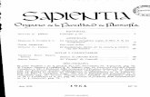 Sapientia Año XIX, Nº 71, 1964 - core.ac.uk · organo tx drAbeciitx,0 De gy.5.4 EDITORIAL OCTAVIO N. DERISI: Concepto y ser 3 ARTICULOS MARIANO N. CASTEX S. I.: La memoria metafísica