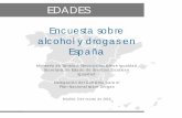 EDADES 2013/2014 Encuesta sobre alcohol y drogas en España · anabolizantes. Nexus. Mefedrona. Piperazinas. Legal Highs. Research Chemicals. 78,3 . 40,7 Se incluyen en el cuestionario