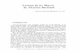 Lectura de Le Ma~on de Aloysius Bertrand · El exergo que da comienzo a Le Ma~on ha de tomarse como parte inte- ... relación con la alquimia, por la que Bertrand mostró sumo interés.