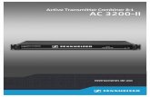 Active Transmitter Combiner 8:1 AC 3200-II · Utilice el producto sólo con carros, estanterías, trípodes, soportes o mesas indicados por el fabricante o que se vendan conjuntamente