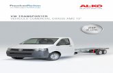 VW TRANSPORTER VEHÍCULO COMERCIAL CHASIS AMC 13 · blemas de transporte logrando una distribución óptima de la carga y una mejor estabilidad de conducción. La longitud máxima