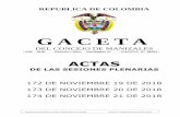 G A C E T A - concejodemanizales.gov.coconcejodemanizales.gov.co/wp-content/uploads/2018/11/GACETA-262-DE... · TORREGROZA GUTIÉRREZ INGMAR RAFAEL VALENCIA GONZÁLEZ LUIS GONZALO