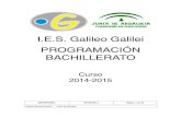 I.E.S. Galileo Galilei PROGRAMACIÓN BACHILLERATOiesgalileocordoba.es/wp-content/uploads/2015/11/MD75PRO3-BTO... · Cada evaluación de las tres anuales recogerá y tendrá en cuenta