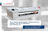 La tecnología alemana que el Ecuador preﬁere.sertecdi.com/images/Catalogo_BA_Bosch2017_low.pdf · Bosch, fabricante líder, ofrece una completa gama de pro- ductos como Baterías,