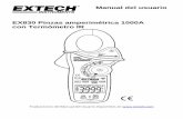 Manual del usuario EX830 Pinzas amperimétrica 1000A con ...translate.extech.com/instruments/resources/manuals/EX830_UM-es.pdf · traducciones de este manual de usuario, actualizaciones