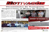 A Viceministro de Transporte inspecciona el Metro de ...metrovalencia.gob.ve/notivagon/2017/notivagon_0317.pdf · motor de cambiavía, instalado en el laboratorio del Taller Integral