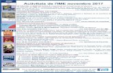 Activitats de l'IME novembre 2017 novembre 2017(1).pdf · com a nucli d’interès. Professorat: Antoni Picazo Muntaner (UIB) i Jaume Mascaró (IME-UB) Data: 17 i 18 de novembre Lloc: