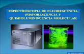ESPECTROSCOPIA DE FLUORESCENCIA, …se638762735d982ca.jimcontent.com/download/version/1403318610/module... · FOSFORESCENCIA Tiene lugar por absorción de fotones. Es la radiación