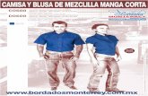 CAMISA Y BLUSA DE MEZCLILLA MANGA CORTA ·  UNIFORMES INDUSTRIALES DESDE 1992 CAMISA Y BLUSA TELA OXFORD MIL RAYAS MANGA CORTA