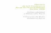 Memoria de la II Conferencia Anual de Municipalidades ... · ciación de Municipalidades del Corredor Económico Crisnejas (AMCEC), la Asociación de Municipalidades Rurales del Valle