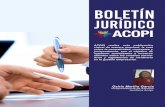 BOLETIN JURIDICO 4 · 1 BOLETÍN ACOPI realiza esta publicación virtual de manera mensual, la cual reúne la normatividad, conceptos y jurisprudencia, con el objetivo de