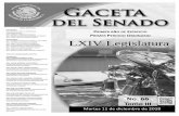 VICEPRESIDENCIAS: P O LXIV Legislatura - infosen.senado…infosen.senado.gob.mx/sgsp/gaceta/64/1/2018-12-11-1/assets/... · Siempre el gobierno federal favoreciendo a los que más