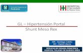 GL Hipertensión Portal Shunt Meso Rex - Sociedad ... · confluente espleno mesaraico •Vena cava inferior permeable. GL - Hipertensión Portal - Shunt Meso Rex Cirugía Cirugía
