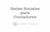 Redes Sociales para Contadores · Facebook – Conﬁguración – Fan pages – Anuncios. Contenido 3. Twitter – Conceptos básicos – A quién seguir – Listas 4. LinkedIn –