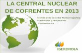 LA CENTRAL NUCLEAR DE COFRENTES EN 2013 - sne.es · ISN-13-04: Durante la realización del PS-0725I del sistema de detección de radiación en los procesos (D17), se produce arranque