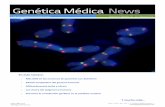 Genética Médica News - revistageneticamedica.com · • Identiﬁcada una nueva proteína implicada en la diabetes gestacional 10 • Edición terapéutica del genoma humano 11