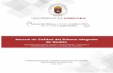 Manual de Calidad del Sistema Integrado de Gestión · 2. RESEÑA HISTÓRICA DE LA UNIVERSIDAD DE PAMPLONA a. RESEÑA HISTÓRICA La Universidad de Pamplona fue fundada en 1960 como