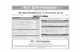 Cuadernillo de Normas Legales - gacetajuridica.com.pe · NORMAS LEGALES REQUISITO PARA PUBLICACIÏN DE NORMAS LEGALES Y SENTENCIAS Se comunica al Congreso de la República, Poder