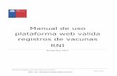 Manual de uso plataforma web valida registros de vacunas RNI163.247.80.2/priged/2016/DATADEIS/Informacion/Documentos de... · una vacuna administrada o no administrada forma parte