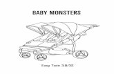 Easy Twin 3.0/3S - baby-monsters.com · • No colocar productos encima de la capote, podria ocasionar desperfectos o modificar su uso. ... K.Dobrar a estrutura 1. Pressione o freio