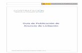 Guía de Publicación de Anuncio de Licitación - api.ning.comapi.ning.com/files/.../GuiaPCEMayo2011.pdf · documentos a nivel de un expediente en particular y en cualquier m omento