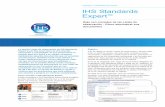 IHS Standards ExpertTM - ihserc.com · 3 Herramienta de soporte de ingeniería > IHS Standards Expert - Hoja con consejos sobre las Listas de observación Asistente para crear listas