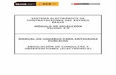 MANUAL DE USUARIO PARA EL MANEJO DEL MÓDULO DEL … · sistema electrÓnico de contrataciones del estado - seace - mÓdulo de selecciÓn versión 3.0 manual de usuario para entidades