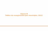 Anexo B Índice de marginación por municipio, 2015 - gob.mx · Índice de marginación por entidad federativa y municipio 77 Cuadro B.3. Baja California Sur: Población total, indicadores