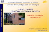 Energ Módulos y Arreglos en Fotovoltaicos - IER @ UNAM · 1 2 3 4. Corriente (Amperes) Voltaje ... Modulo de Silicio Monocristalino. Marca: ... Largo 1.20 mts Ancho 52.7 cm Profundidad
