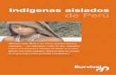 Indígenas aislados de Perúassets.survivalinternational.org/static/files/related_material/55... · La mayoría son cazadores-recolectores nómadas y viven en la pluviselva, desplazándose