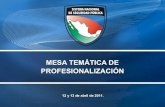 MESA TEMÁTICA DE PROFESIONALIZACIÓN - Secretariado · PDF file Secretariado Ejecutivo del Sistema Nacional de Seguridad Pública FUNDAMENTO LEGAL SPCP LEY GENERAL DEL SISTEMA NACIONAL