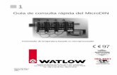 Guía de consulta rápida del MicroDIN - watlow.es · 5. Guía de consulta rápida del MicroDIN de Watlow. Números de registro de Modbus™ 40001 0 Número de modelo (Diagnóstico)