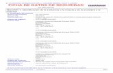 FICHA DE DATOS DE SEGURIDAD - generaladhesivos.com · XB 3585 RESIN FICHA DE DATOS DE SEGURIDAD Nombre del producto XB 3585 RESIN En cumplimiento del Reglamento (EC) nº 1907/2006