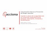 Presentación de PowerPoint - insht.es · marca y posicionamiento externo INTERNO Propuesta de valor al empleado–iniciativas de RRHH para reforzar el compromiso de las personas