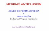 ABUSO DE FORMA JURÍDICA Y SIMULACIÓNtributaria.face.ubiobio.cl/wp-content/uploads/2016/publicaciones... · tributarias no podrán ser eludidos mediante el abuso de las formas jurídicas.