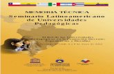Seminario Latinoamericano de Universidades Pedagógicas · Impresión: Marzo de 2004 (500 Ejemplares) Impreso en los Talleres UMCE. El material del presente documento puede ser utilizado
