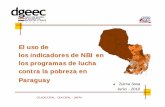 El uso de los indicadores de NBI en los programas de lucha ... · Infraestructura sanitaria Disponibilidad de agua Area urbana: ... Fuerte Olimpo 98,5 Puerto Pinasco 97,2 Villa Franca