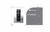 Motorola D200 seriesMotorola D200 series · Cobertura del teléfono 9 Modo de manos libres 9 ... alimentación TEN PAO G060040D25, 6V DC marca central de (+) ... • Para apagar la