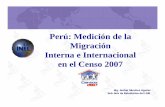 Perú: Medición de la Migración Interna e Internacional ... · 3 callao 33.100 4 arequipa 29.642 5 ancash 27.896 6 cusco 24.895 7 junÍn 24.271 ... ica loreto cajamarca lambayeque