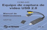 COM-445 · • Configurar dispositivo de audio ... (normalmente Cable). • Formato de vídeo Seleccione el formato de archivo de salida (Video CD / Super Video CD / DVD-Video / Long