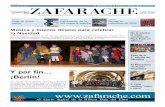 Periódico Zafarache 47 - zafarachedotcom.files.wordpress.com · alpino ... que se han encargado de trasladar a sus majestades los deseos de los más pequeños de la casa. Música