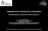 ERRORES EN EL MANEJO DE LA EPILEPSIA filecapacitaciÓn en epilepsia -liga chilena contra la epilepsia- puerto montt noviembre 2015 errores en el manejo de la epilepsia caso clÍnico