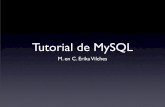 Tutorial de MySQL - tierravirtual.cl de mysql.pdf · $ mysql -hhost.yourdomain.com -uyourname -ppaswword $ mysql -h host.yourdomain.com -u yourname -p password Incorrecto (trata al