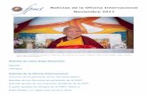 Noticias de la Oficina Internacional Noviembre 2017 · Lama Zopa Rimpoché durante el retiro de 100 millones de manis, Instituto Lama Tzong Khapa, Italia, octubre 2017. Foto Piero