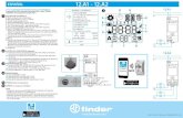 ESPAÑOL 12.A1 - 12 - gfinder.findernet.com · 12.A1/A2 INTERRUPTOR HORARIO DIGITAL ASTRONÓMICO Programación fácil mediante tecnología NFC y App “FINDER TOOLBOX” descargada