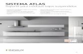 SISTEMA ATLAS · ATLAS es la solución más segura e idónea para la fijación de los grandes módulos de cocina y baño suspendidos. INDAUX ha desarrollado ATLAS en